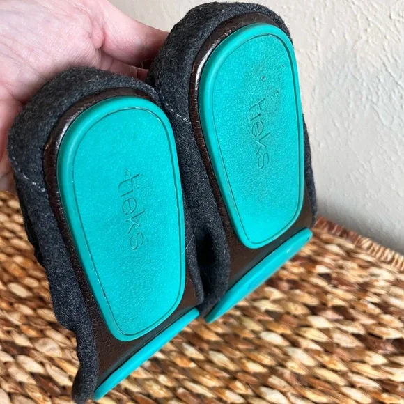 Tieks by Gavrieli Greystone vegan wool gray flats textured slippers shoes 9 - Picture 2 of 9